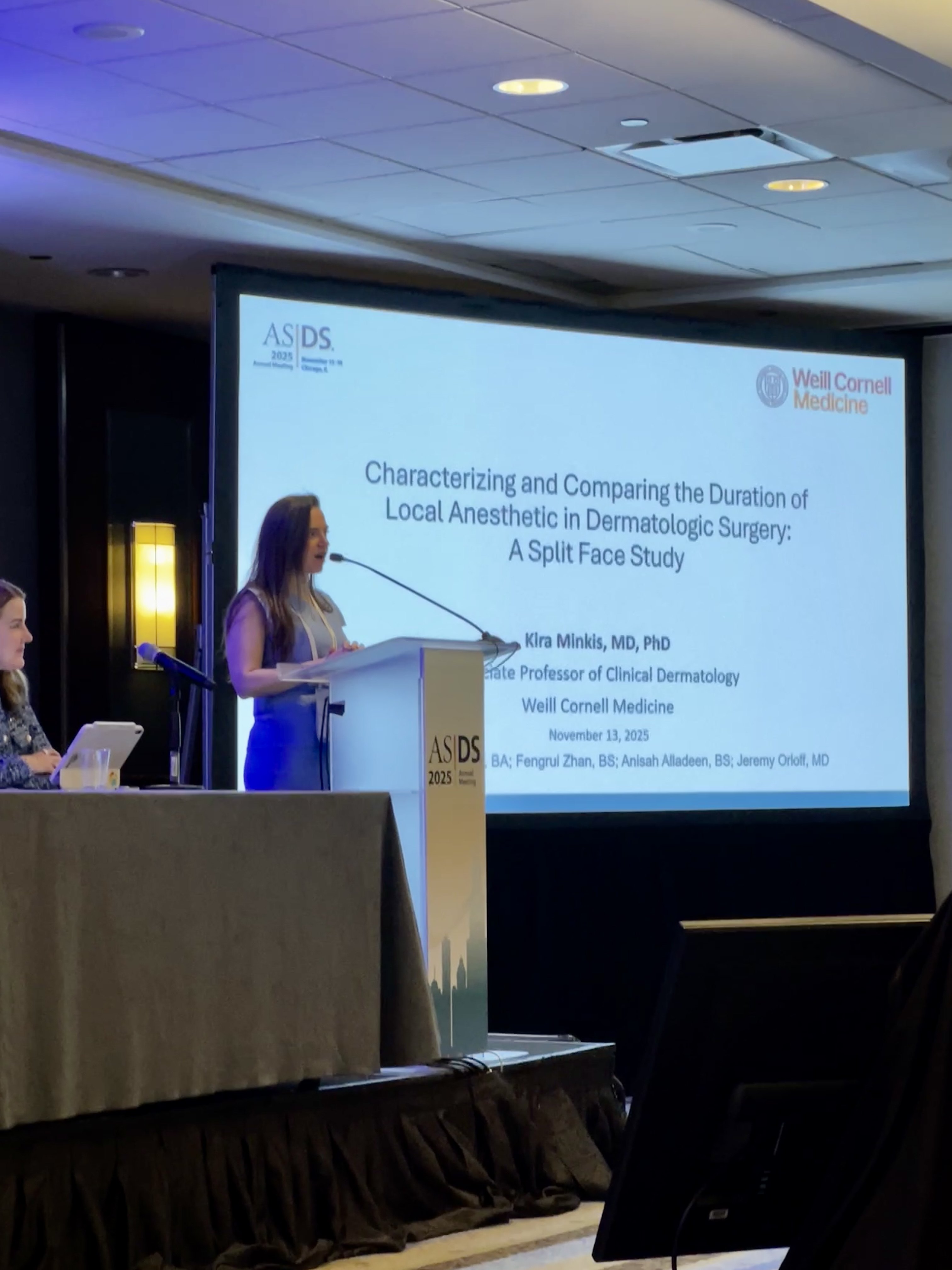 Dr. Minkis presenting at ASDS 2025 conference